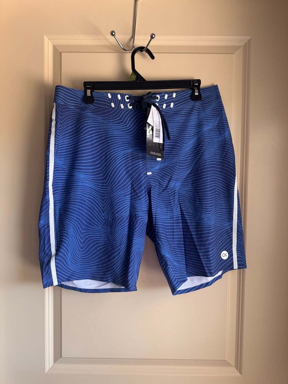 Outerknown Men's Apex Boardshorts by Kelly Slater Blue Waves Size 32